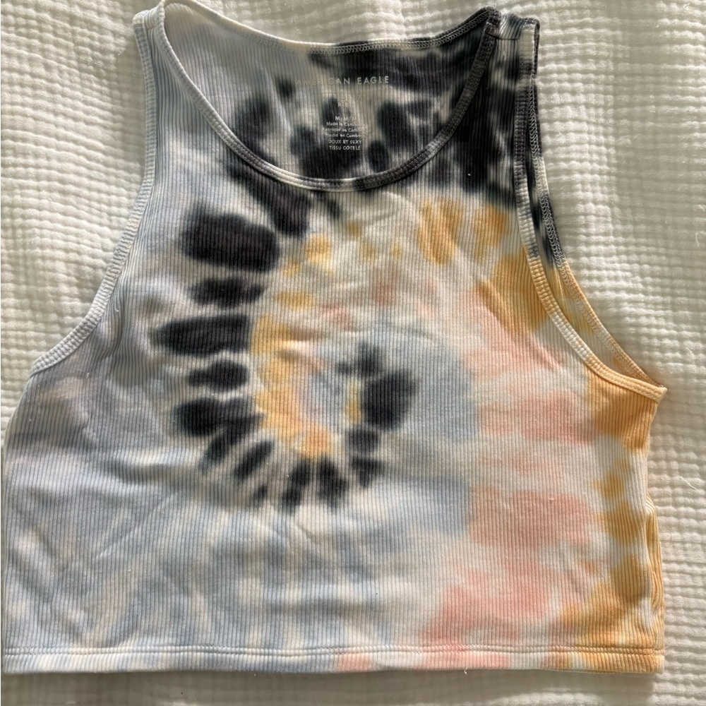 American Eagle Outfitters Tie-Dye cropped soft Tank
